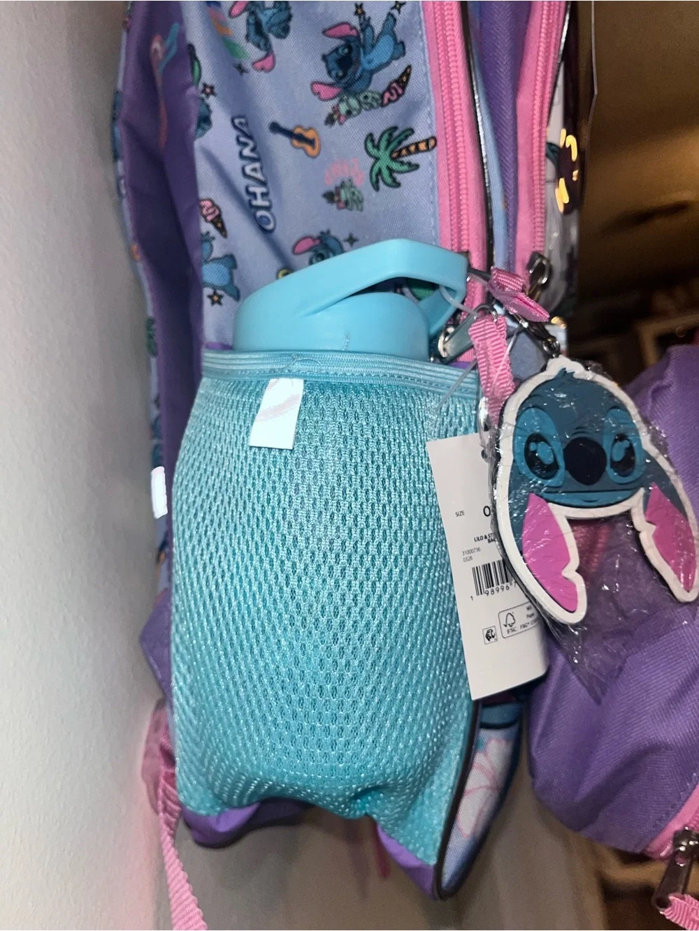 Disney Pink and Blue Lilo & Stitch Kids Backpack and Lunch Bag Set